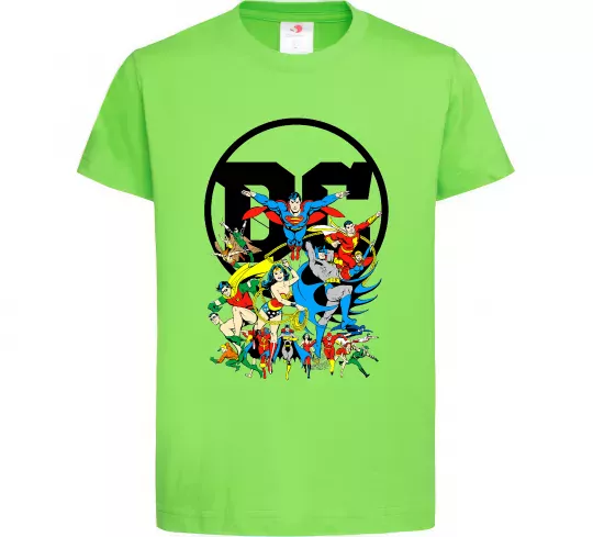 Детская футболка DC Heroes Лаймовый фото