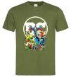 Чоловіча футболка DC Heroes Оливковий фото