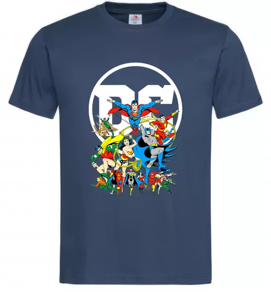 Чоловіча футболка DC Heroes Темно-синій фото
