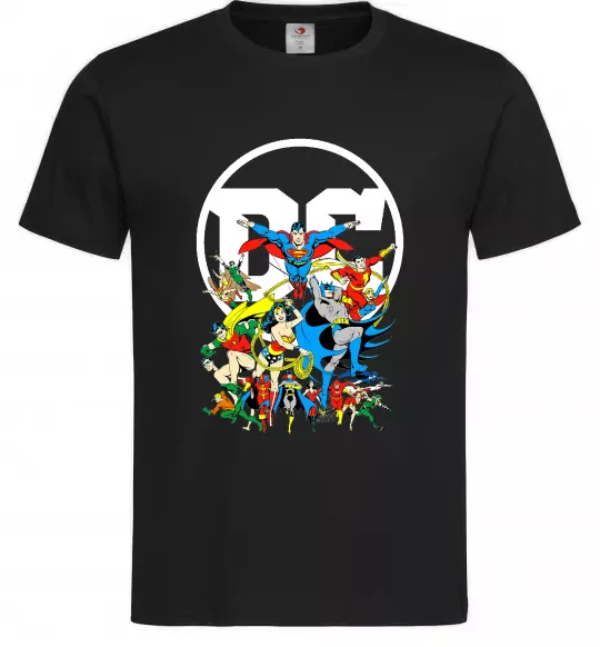 Чоловіча футболка DC Heroes Чорний фото