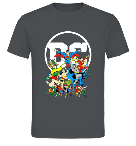 Чоловіча футболка DC Heroes Графіт фото