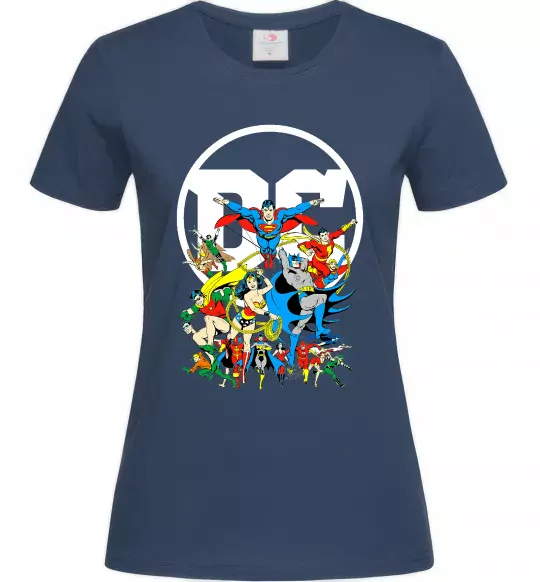 Жіноча футболка DC Heroes Темно-синій фото