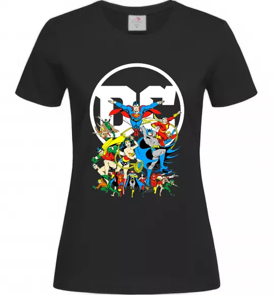 Жіноча футболка DC Heroes Чорний фото