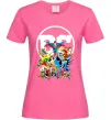 Жіноча футболка DC Heroes Яскраво-рожевий фото