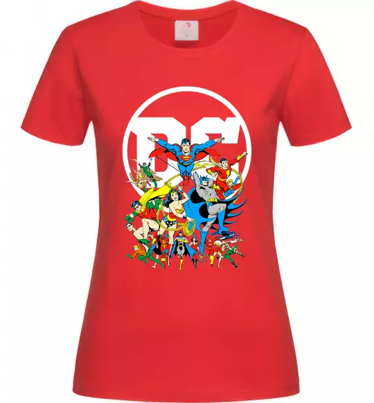 Жіноча футболка DC Heroes Червоний фото