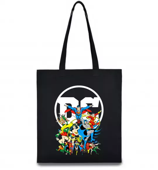 Еко-сумка DC Heroes Чорний фото