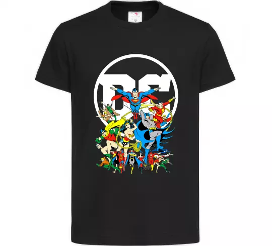 Детская футболка DC Heroes Черный фото