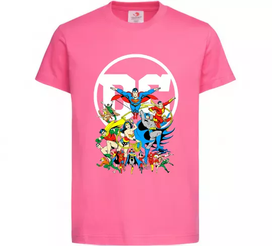 Детская футболка DC Heroes Ярко-розовый фото