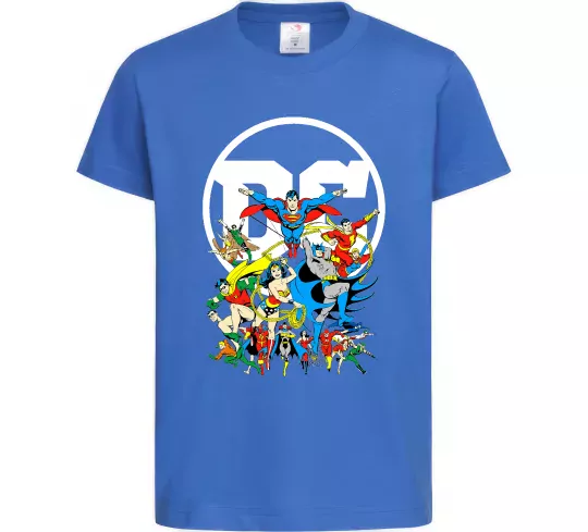 Детская футболка DC Heroes Ярко-синий фото