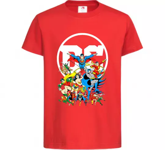 Детская футболка DC Heroes Красный фото