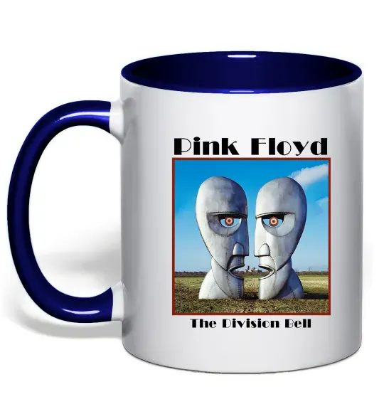 Чашка с цветной ручкой Pink Floyd The division bell Глубокий темно-синий фото