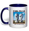 Чашка с цветной ручкой Pink Floyd The division bell Глубокий темно-синий фото