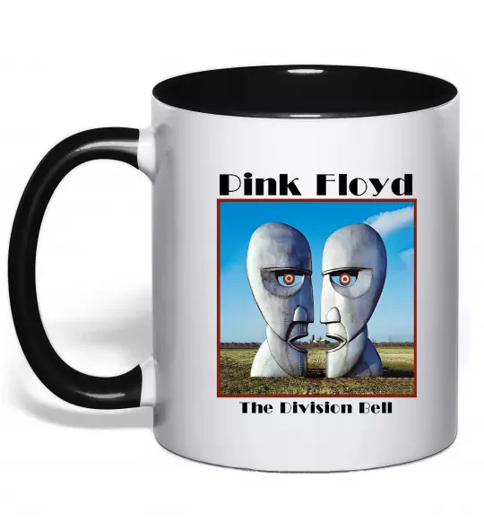 Чашка с цветной ручкой Pink Floyd The division bell Черный фото