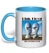 Чашка с цветной ручкой Pink Floyd The division bell Голубой фото