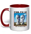 Чашка с цветной ручкой Pink Floyd The division bell Красный фото