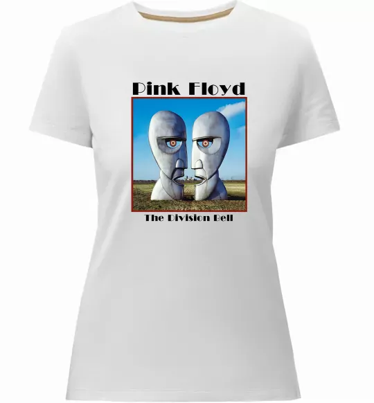 Жіноча преміум футболка Pink Floyd The division bell Білий фото