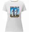 Жіноча преміум футболка Pink Floyd The division bell Білий фото