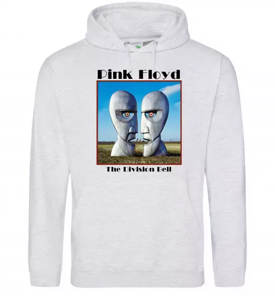 Мужская толстовка (худи) Pink Floyd The division bell Серый меланж фото