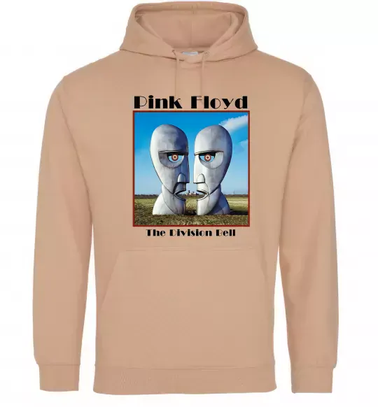 Мужская толстовка (худи) Pink Floyd The division bell Песочный фото