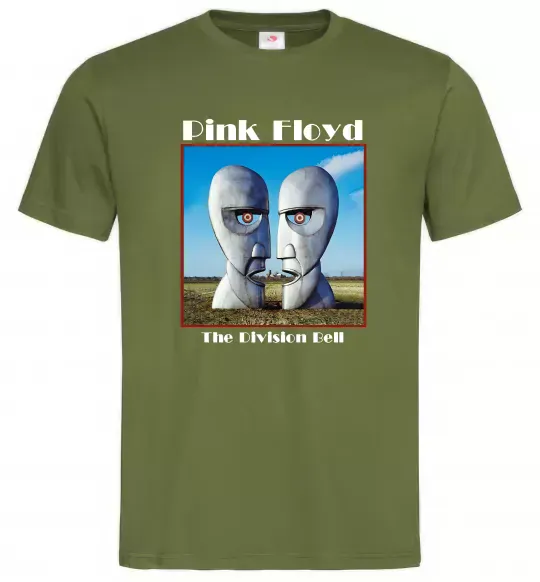 Мужская футболка Pink Floyd The division bell Оливковый фото