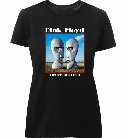 Жіноча преміум футболка Pink Floyd The division bell Чорний фото