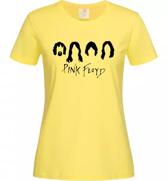 Женская футболка Pink Floyd Силуети Лимонный фото