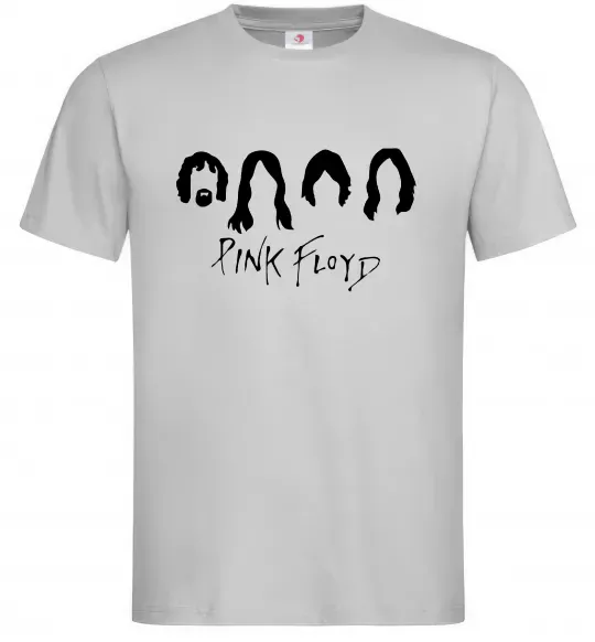 Мужская футболка Pink Floyd Силуети Серый фото