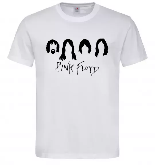 Мужская футболка Pink Floyd Силуети Белый фото