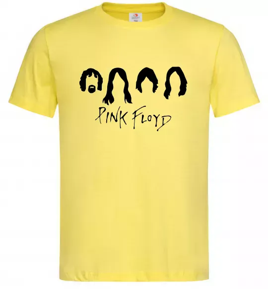 Мужская футболка Pink Floyd Силуети Лимонный фото