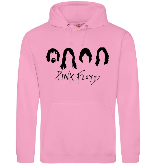 Чоловіча толстовка (худі) Pink Floyd Силуети Рожевий фото