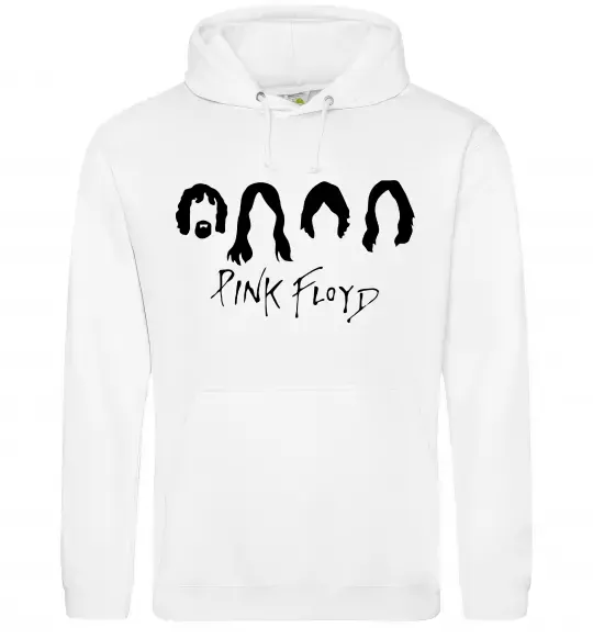 Чоловіча толстовка (худі) Pink Floyd Силуети Білий фото