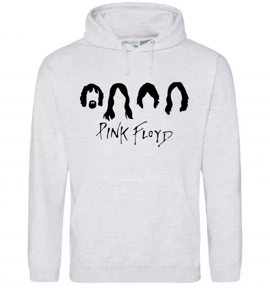 Жіноча толстовка (худі) Pink Floyd Силуети Сірий меланж фото