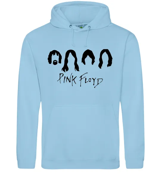 Жіноча толстовка (худі) Pink Floyd Силуети Блакитний фото