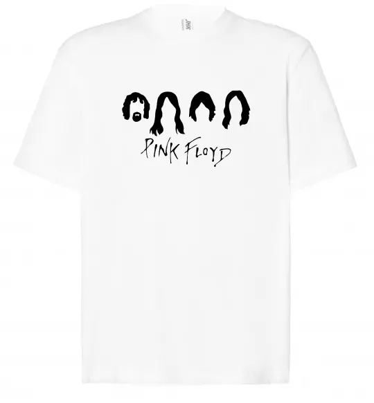 Футболка Оверсайз Pink Floyd Силуети Белый фото