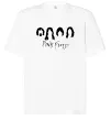 Футболка Оверсайз Pink Floyd Силуети Белый фото