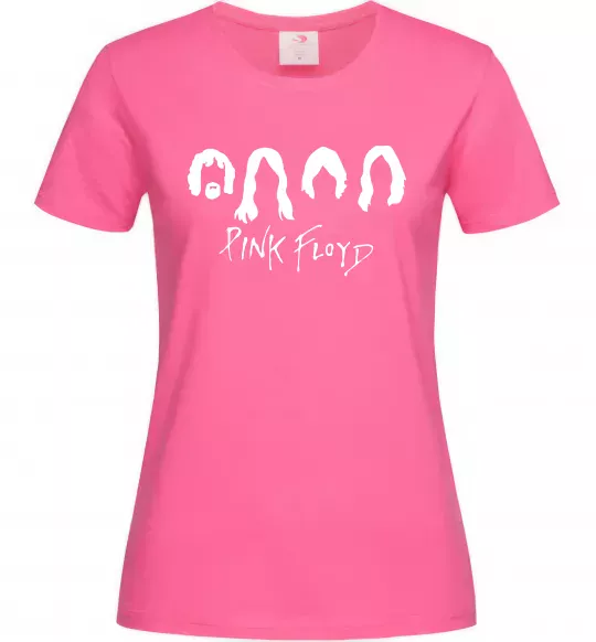 Женская футболка Pink Floyd Силуети Ярко-розовый фото