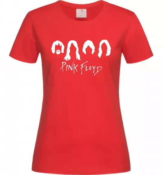 Женская футболка Pink Floyd Силуети Красный фото