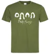Мужская футболка Pink Floyd Силуети Оливковый фото