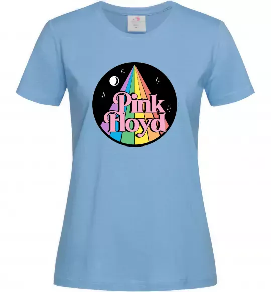 Женская футболка Коло Pink Floyd Голубой фото