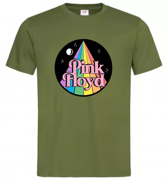 Мужская футболка Коло Pink Floyd Оливковый фото