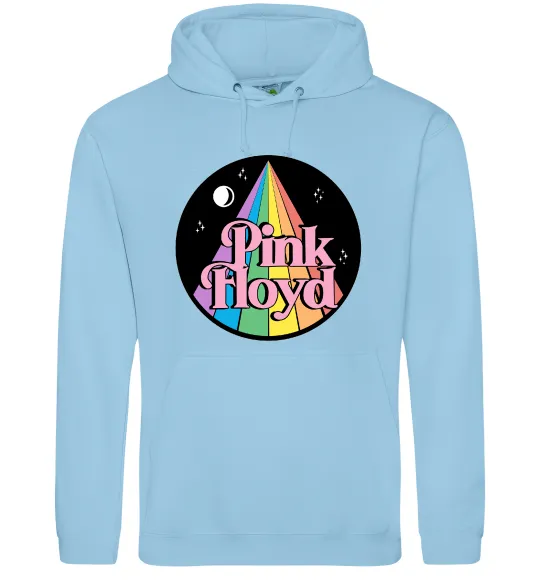 Жіноча толстовка (худі) Коло Pink Floyd Блакитний фото