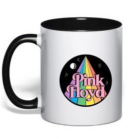 Чашка з кольоровою ручкою Коло Pink Floyd