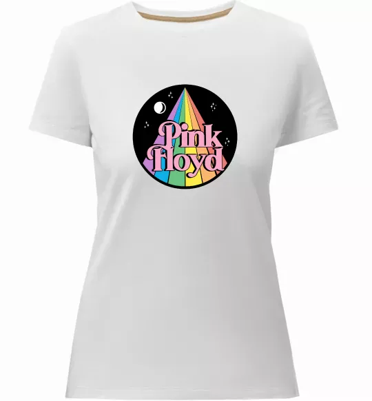 Женская премиум футболка Коло Pink Floyd Белый фото