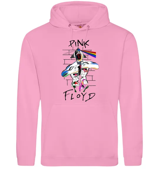 Мужская толстовка (худи) Pink Floyd art Розовый фото