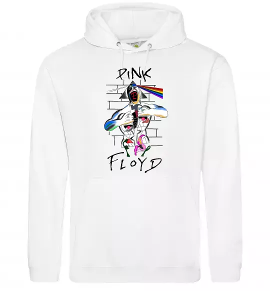 Чоловіча толстовка (худі) Pink Floyd art Білий фото