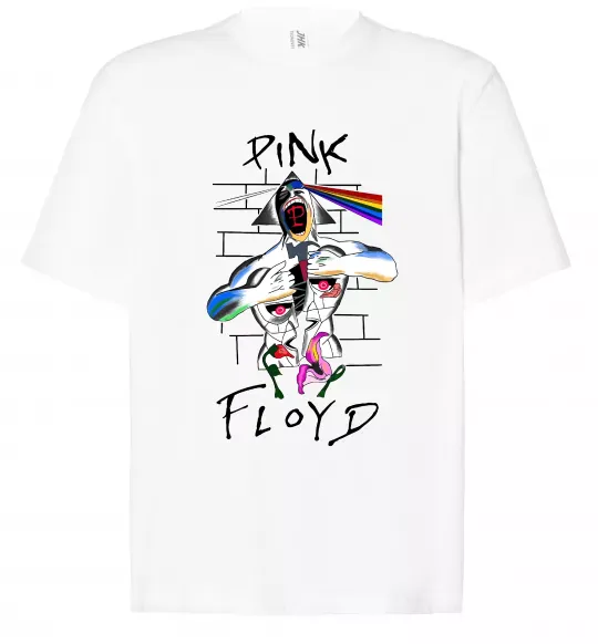 Футболка Оверсайз Pink Floyd art Белый фото