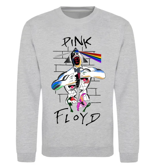 Свитшот Pink Floyd art Серый меланж фото