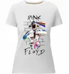 Женская премиум футболка Pink Floyd art Белый фото