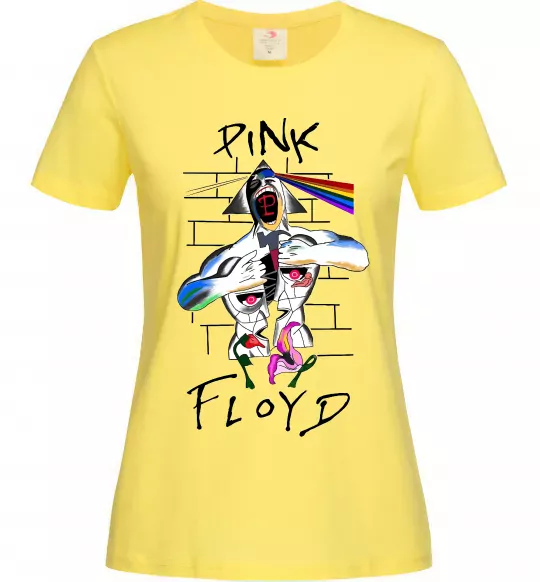 Женская футболка Pink Floyd art Лимонный фото
