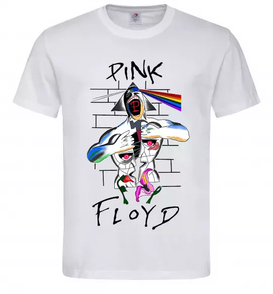Мужская футболка Pink Floyd art Белый фото